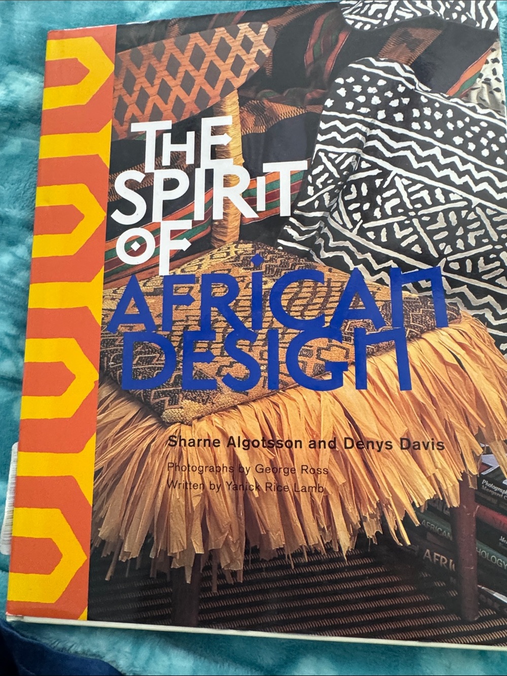 The Spirit of African Design Coffee Table Book - Blue and Orange Cover